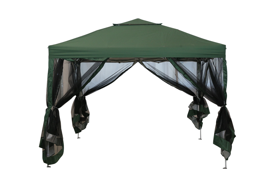 HYTIFE 10'x 10' Pop-Up Baldachin Partyzelt Faltender Sofortiger Sonnenschutz mit Verstellbarer Höhe, Tragetasche für Terrasse, Camping, Party, Weiß