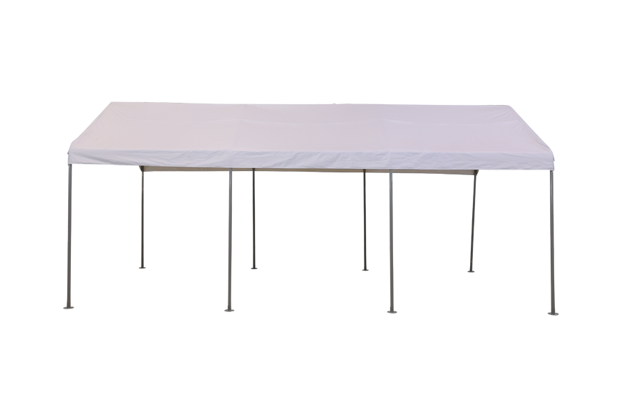 HYTIFE CANYON 10 x 20 ft Hochleistungs-Carport mit 8 Beinen, tragbare Autogarage, Bootsunterstand, Zelt und Marktstand, Autoüberdachung für Party und Hochzeit, grau