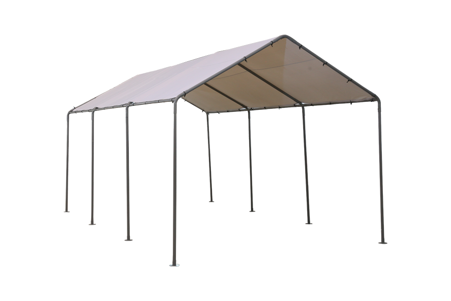 HYTIFE CANYON 10 x 20 ft Hochleistungs-Carport mit 8 Beinen, tragbare Autogarage, Bootsunterstand, Zelt und Marktstand, Autoüberdachung für Party und Hochzeit, grau