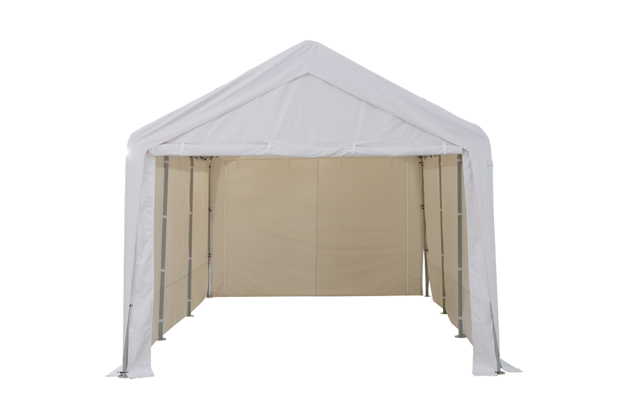 HYTIFE 9x9 Fuß Heavy Duty Carport mit abnehmbaren Seitenwänden Tragbare Garage Car Canopy Boat Shelter Zelt für Party, Hochzeit, Gartenschuppen 8 Beine,