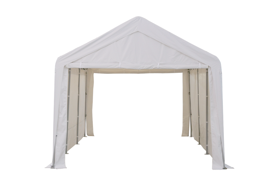 HYTIFE 9x9 Fuß Heavy Duty Carport mit abnehmbaren Seitenwänden Tragbare Garage Car Canopy Boat Shelter Zelt für Party, Hochzeit, Gartenschuppen 8 Beine,