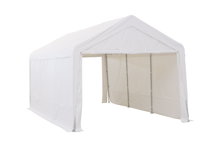 HYTIFE 9x9 Fuß Heavy Duty Carport mit abnehmbaren Seitenwänden Tragbare Garage Car Canopy Boat Shelter Zelt für Party, Hochzeit, Gartenschuppen 8 Beine,